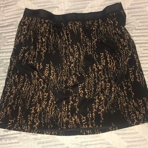 Gap Black and Gold Skirt Size 12